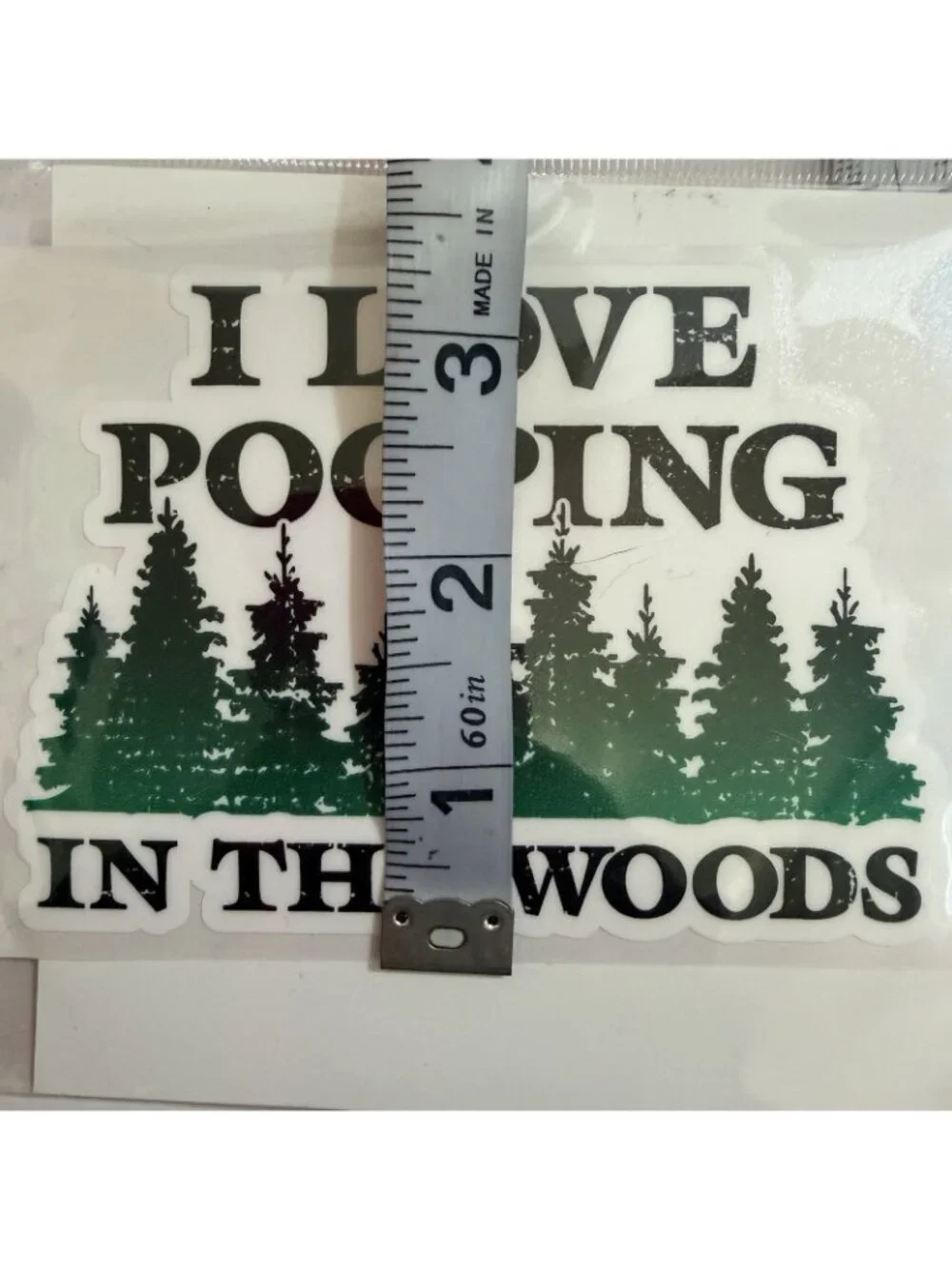 Sticker Cabana “I Love Pooping In The Woods” Indoor/Outdoor Vinyl Sticker